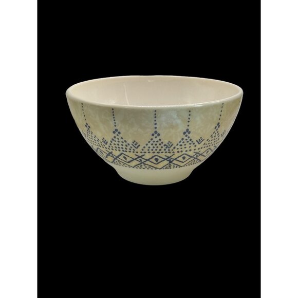Arcopal France  039 Ceramic Bowl With Blue Pattern 5 Inches Diameter 3 Inches He - Picture 8 of 9